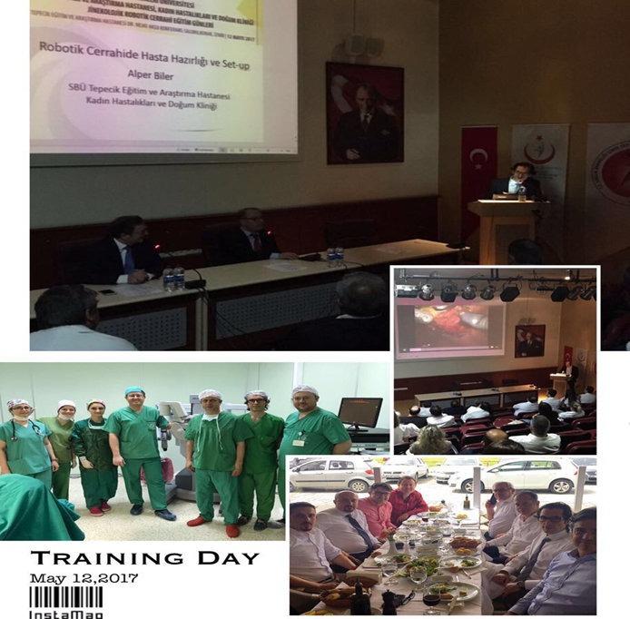 YAPILMIŞ OLAN AKTİVİTELERİMİZ Jinekolojik Robotik Cerrahi Eğitim Günü, 12 Mayıs 2017, S.B.Ü.,Tepecik Eğitim ve Araştırma Hastanesi, İzmir.