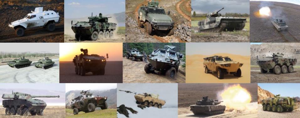Askeri Araçlar ve Kule Sistemleri 30 dan fazla ülkede, 30.