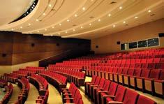 sinema salonu, 343 kişi kapasiteli büyük konferans salonu ve toplantı salonunun tüm ince işlerinin uygulaması anahtar teslim olarak InfoGroup mimari