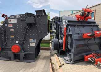 non-abrasive materials. This model can be also used as primary or tertiary crusher.