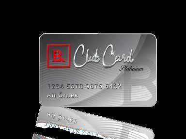 alanlara B Club Platinium Card