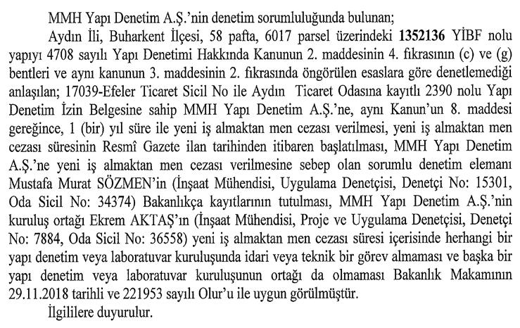 4 Aralık 2018 Sayı : 30615 RESMÎ GAZETE Sayfa :