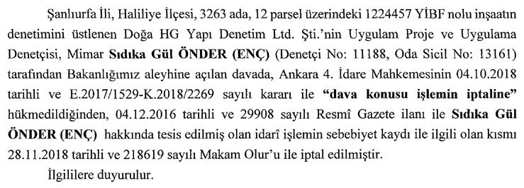 Sayfa : 144 RESMÎ GAZETE 4 Aralık 2018 Sayı : 30615 Çevre ve Şehircilik Bakanlığı Yapı İşleri Genel Müdürlüğünden: Çevre ve Şehircilik Bakanlığı Yapı İşleri Genel Müdürlüğünden: 10509/1-1 10510/1-1