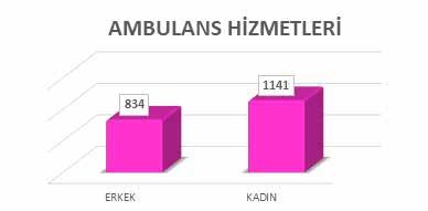 Evde Sağlık 228 kişiye evde sağlık hizmeti verilmiştir.