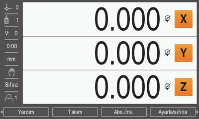 Temel çalıştırma Kullanıcı arabirimi 7 Referans işaretleri olmadan çalışma Ürün, referans işaretlerinin üzerinden geçilmeden de kullanılabilir.