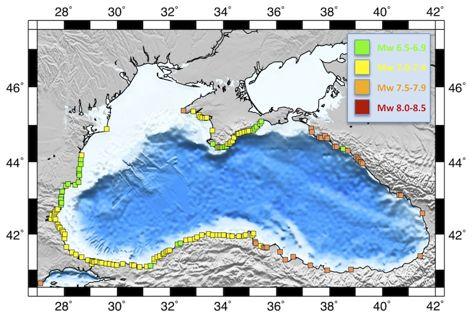 50 cm tsunami dalga yüksekliğine neden olabilecek eşik büyüklük