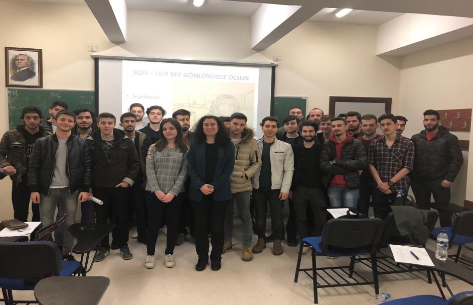 2. MAKİNE ÇAĞI SEMİNERİ Yönetim Bilişim Sistemleri bölümü öğrencilerine yönelik, Türk Hava Yolları Sistem Programcısı Sayın Burcu SAKIZ tarafından 13 Mart 2018