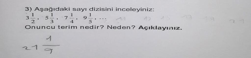 TYY seviyesinin genel özelliği katılımcının probleme tek bir yönden yaklaşması ve farklı olayları düşünmemesi olduğundan bu cevap TYY olarak değerlendirilmiştir.