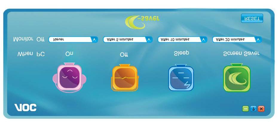 e-saver AOC e-saver monitör güç yönetimi yazılımını kullanmaya hoş geldiniz!