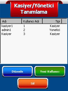 Tüm Kullanıcılar menüsünden tanımlı olan tüm kullanıcıları görüntüleyebilir, yeni kullanıcı ekleyebilir ve kullanıcı silme işlemi yapabilirsiniz.