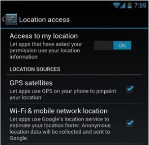 4. Akıllı telefonunuzun mevcut Wi-Fi ağına bağlı olduğundan ve GPS/konum izleme