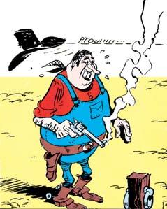 Senaryonun yazılışı sırasında karikatürün/resmin nasıl olacağı hep René Goscinny tarafından belirleniyordu.