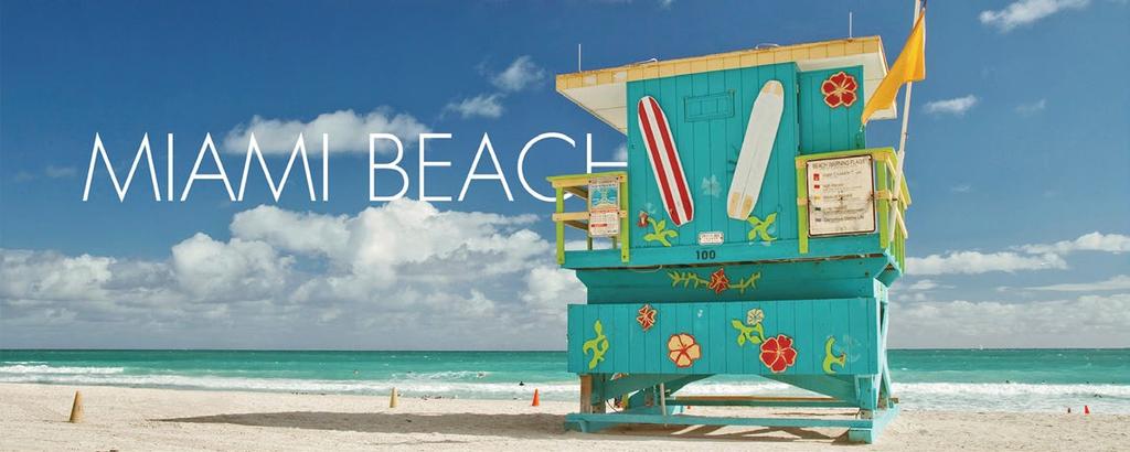 Miami Beach tüm dünyanın, güneşte hoşça vakit geçirmeye, dünya mutfaklarının ve kültürünün keyfini çıkarmaya ve ünlü gece hayatını tatmaya geldiği yerdir.