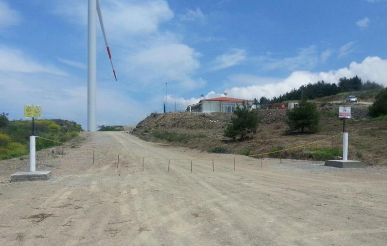 Rüzgar Santrallerinde İş Güvenliği Santralimiz aktif olarak kullanılan bir yol