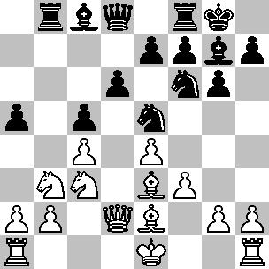 12 c5 13 Ob3 a5 (D) Beyazlar ne rok atabildi, ne de rakip şah karşısında hücuma girişebildi. Tüm bunlar, açılış safhasında yapılan hatadan kaynaklandı.
