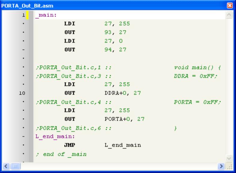 C MikroC Derleyici Assembly Code (*.