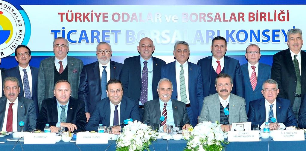 BURSA TİCARET BORSASI Başkanımız Özer Matlı Ticaret Borsaları Konsey Toplantısına Katıldı Yönetim Kurulu Başkanımız