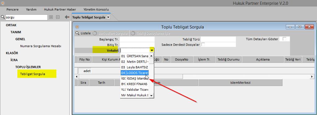 Toplu İşlemlerde Toplu Gelişme girişi ekranında Excel dosyası Excelden menüsü altındaki 2 alt seçenekten seçilerek işlem yapılabilir.