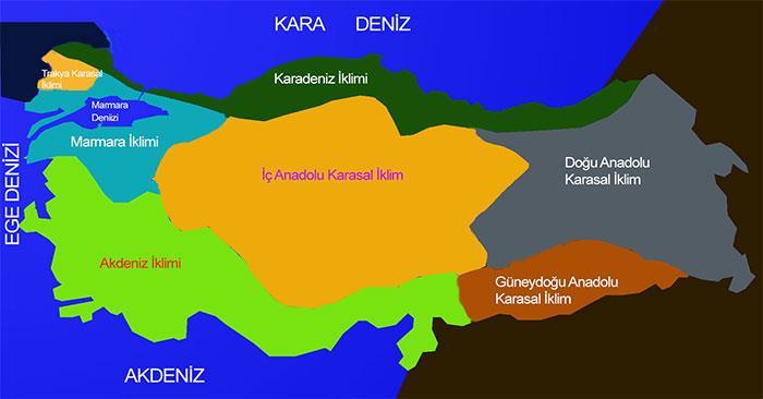 Türkiye deki iklim tipleri Karadeniz İklimi Akdeniz İklimi Karasal İklim http://www.sanatsalbilgi.com/editors/images/turkiyeiklimc.jpg Türkiye de asıl olarak Akdeniz iklimin etkisi altındadır.