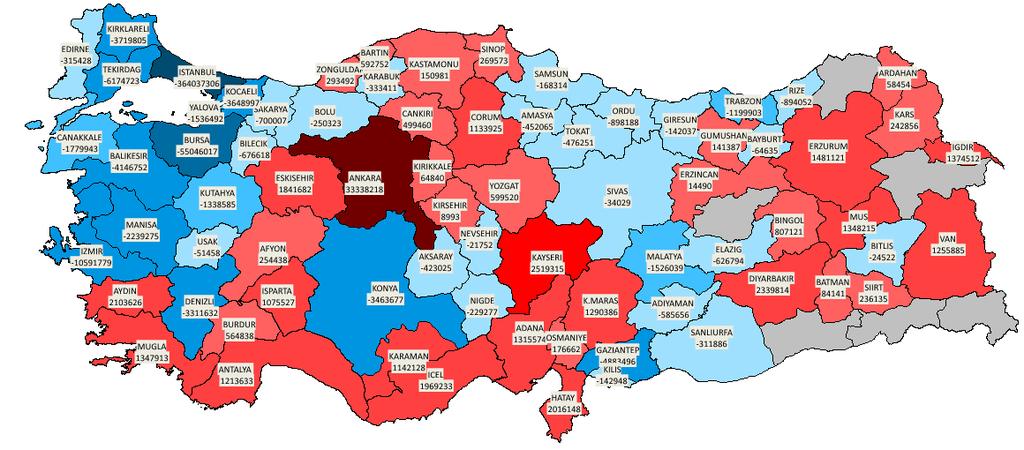 - Konut Tüketimi Farkı Haritası de Türkiye genelinde konutlarda toplam 1,84 milyar m 3 doğal gaz tüketilmiştir. Doğal gaz dağıtım faaliyeti gösterilen 77 ilin 39 unda konut tüketimi azalmıştır.