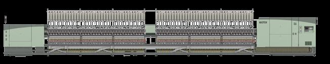 Makina Verileri Kompakt iplik makinası K 48 L1 = (her makinadaki iğ sayısı/2) x iğler arası mesafe+ 600* L = L1