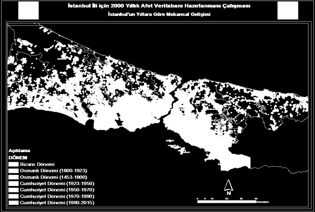 gelen deprem büyüklüğü 6 Mw < 7 arasında yığılmıştır. Bu dağılım, tarihsel kayıtlarda çok tahribat yapan depremlerin kayda girmesinden de kaynaklanmaktadır. Şekil 5.