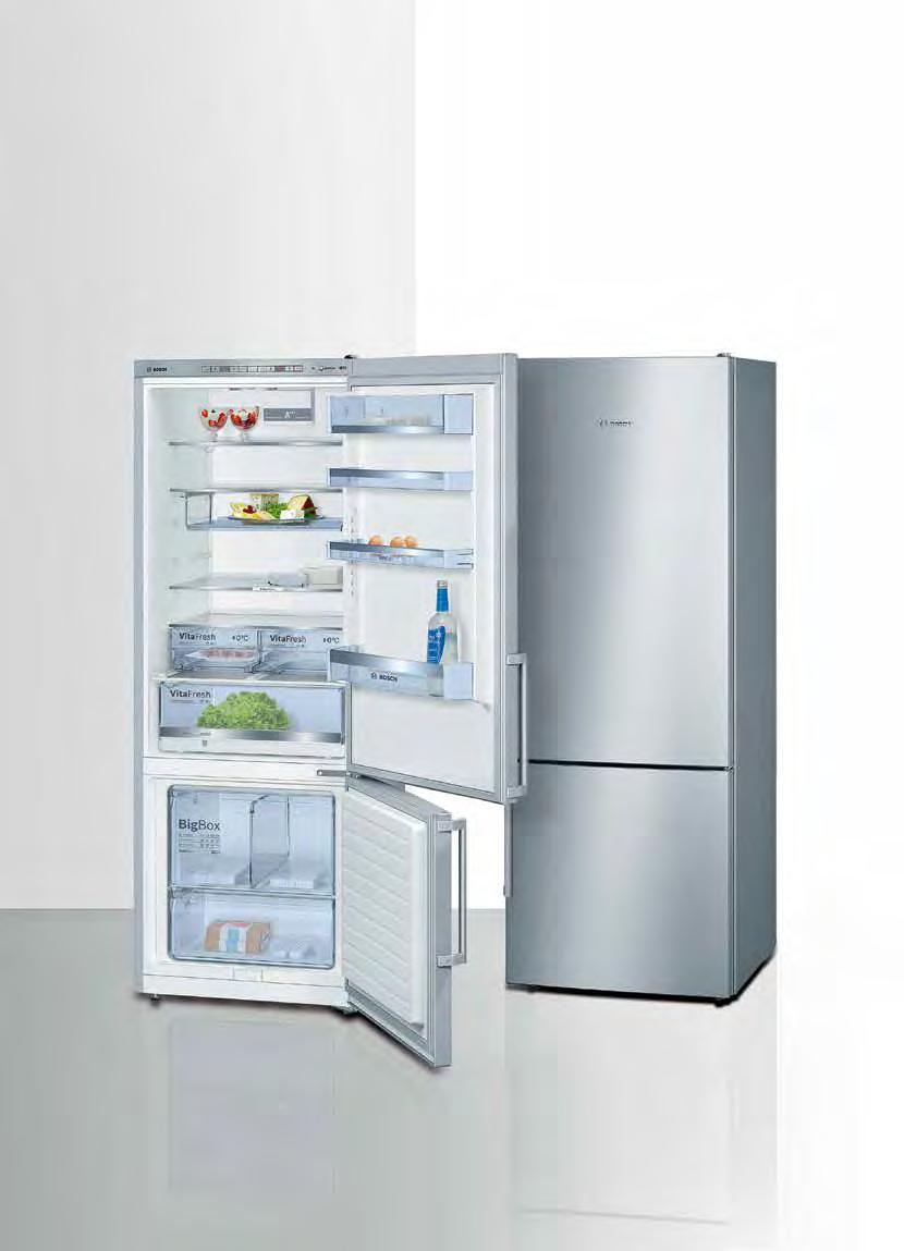 Her mutfağa yakışan tasarım. Bosch un LowFrost buzdolapları, estetik güzelliğiyle tüm mutfaklara şıklık katarken A+++ enerji sınıfı enerji tüketimleriyle de bütçenizi ve doğayı korur.