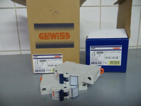 5KA 1M 4 5,89 6,48 GEWİSS-GW-92309 1P B20A OTOMAT 4.