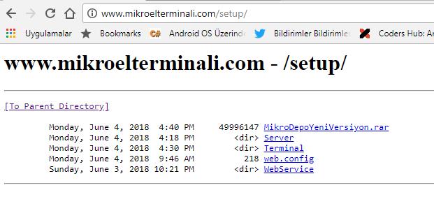 Şimdi o dosyayı bilgisayarımıza indirelim. Bilgisayarımızda herhangi bir yere indiriyoruz. Kurulumlar öncelikle server a yapılacaktır.