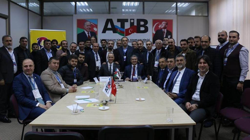 BAKÜ ÇALIŞMA PROGRAMI II Azerbaycan Türkiye İş Adamları Birliği (ATİB) ziyaret edilerek Yönetim Kurulu Başkan Yardımcısı Rafiq Qareyev