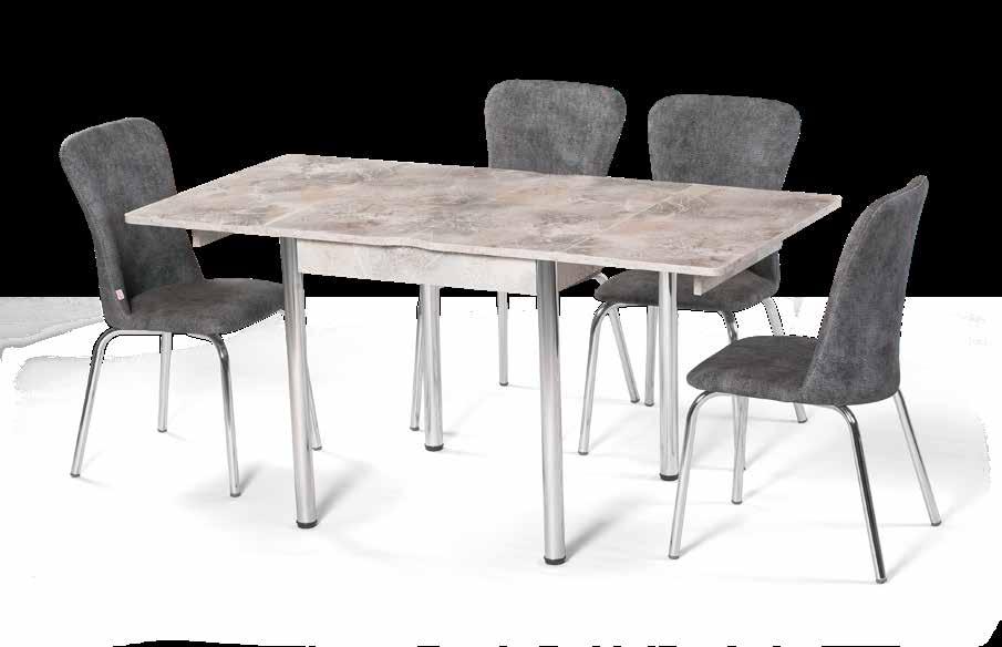 EN 948 TROPİC MERMER KARE TAKIM / TROPIC MARBLE SQUARE SET MASA - TABLE / MASA - TABLE / Kolay