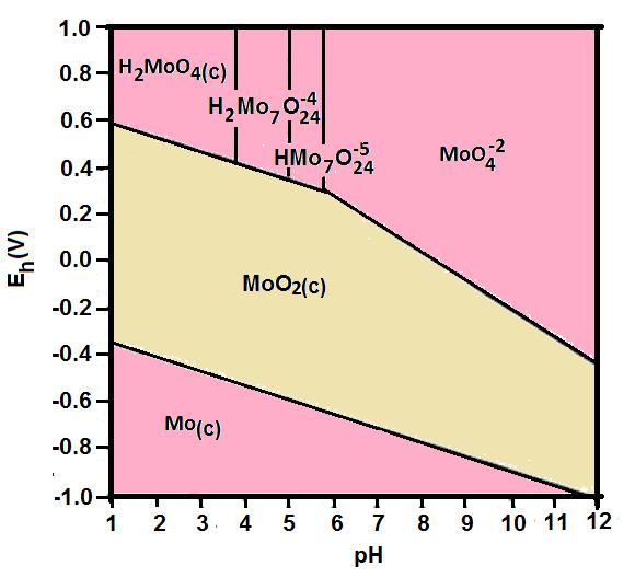 bulunurken, çözeltinin asitliği arttıkça HMoO 4, H2MoO4, MoO 4 2+ iyonları halinde bulunur. ph:4.00 ten küçük olduğu aralıklarda literatüre göre aşağıdaki reaksiyonlar elde edilir (Basualto ve diğ.
