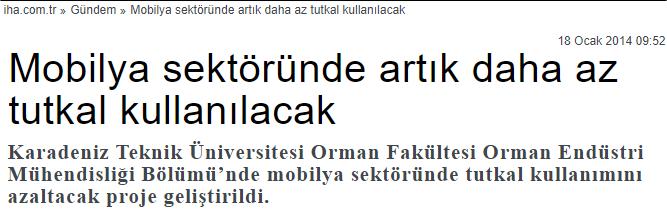 Odun yüzeyinin kimyasal yapısını yeniden şekillendirerek yüzeyleri daha iyi yapışacak bir hale getirebilecek çalışma sayesinde tutkal kullanımında yüzde 50 tasarruf sağlanacak.