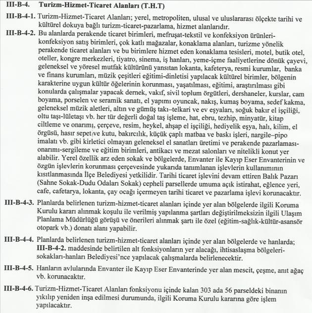 Alanları Plan Notları