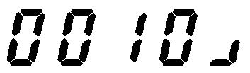 için imleci basamak basamak hareket ettirir Not: İşaret değiştirildiğinde, "_" pozitifi ve "-" negatifi göstermektedir.
