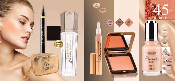 MAGIC Likit Eyeliner Kalemi Siyah - 808,00 0,90 CASHMERE GOLD SERUM 0 ml - 769 65,00 05,00 CASHMERE GOLD Illumina Likit Kapatıcı,00 8,90 İhtişamlı makyajın sırrını Cashmere Gold serisi ile keşfet.