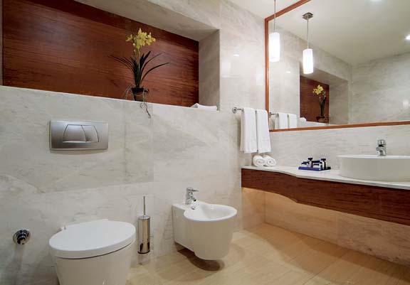 Bodrum Kempinski Barbaros Bay Resort & Residences, Bodrum ber Hotel ve Antalya Titanik Hotel in banyolar nda da baflta Philippe Starck ve Frank Huster a ait olmak üzere mimari çizgilere uygun olarak