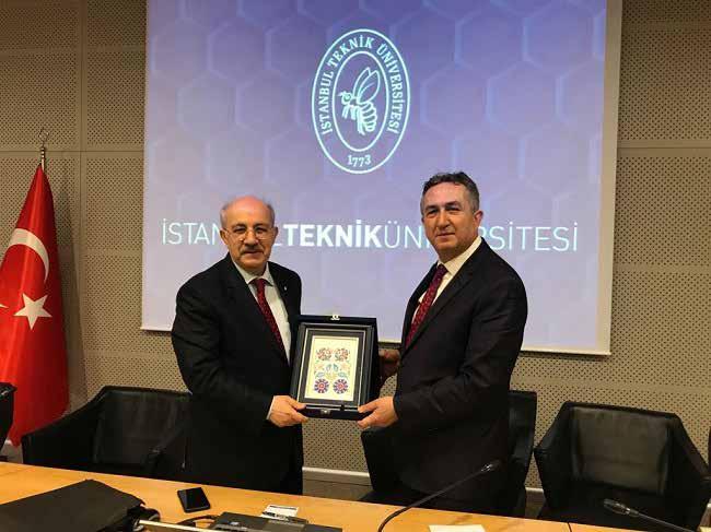 İTÜ Rektörü Prof. Dr. Mehmet Karaca ve Aselsan Akademi Direktörü Prof. Dr. Mehmet Çelik (sağda).