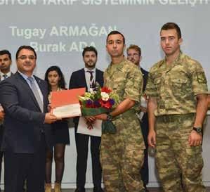 ASELSAN Genel Müdür Yardımcısı Prof. Dr. Sezai Alagöz, SAHA İstanbul Genel Sekreteri İlhami Keleş, ROKETSAN Genel Müdürü Murat Kurtuluş, THY Teknik A.Ş.