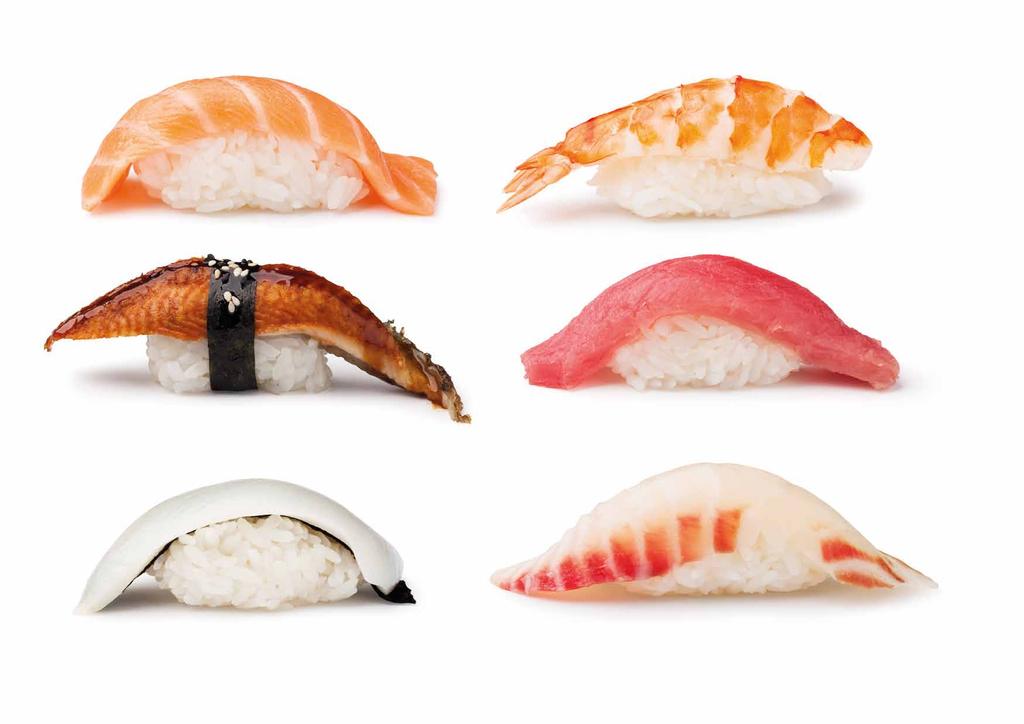 Nigiri Somon Nigiri Ebi Nigiri Tuna Nigiri Levrek Nigiri Surumi Somon Sashimi (adet) Tuna sashimi (adet)