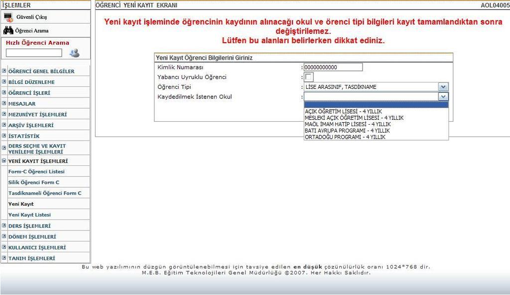 İLKÖĞRETİM DİPLOMALI / ORTAOKUL DİPLOMALI / İMAM HATİP ORTAOKULU DİPLOMALI LİSE ARASINIF TASDİKNAMELİ YURTDIŞI DENKLİK GENEL LİSE MEZUNU MESLEK LİSESİ MEZUNU AÇIK ÖĞRETİM LİSESİ MEZUNU MESLEKİ AÇIK