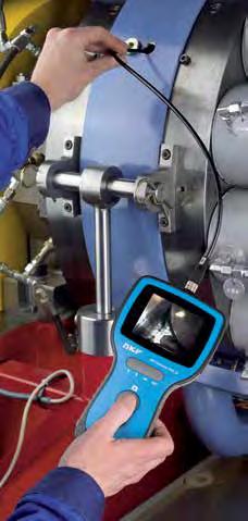 Video işleviyle hızlı ve kolay muayene SKF Endoskoplar TKES 10 serisi SKF Endoskoplar makinaların iç kısımlarının muayenesinde öncelikli olarak kullanılan aletlerdir.