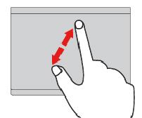 Not: Hareket yalnızca Windows 10 işletim sisteminde desteklenmektedir. Üç parmakla aşağı itme Masaüstünü göstermek için üç parmağınızı izleme paneline koyup aşağıya kaydırın.