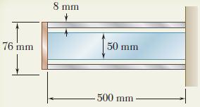 Örnek Problem 3.5 Bir çelik şaft ve bir alüminyum tüp, sabit bir mesnede ve rijit bir diske bağlanmıştır.