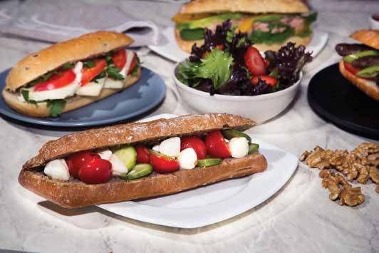 Lorraine rustik baget esmer ekmeği Mozzarella peyniri Çeri domates Salatalık 105 45 20-30 210 C 0 C 0-3 30 4400079 Kaiser