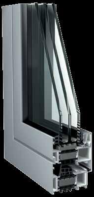 Avantis 75 Yüksek performanslı pencereler / High performance windows Avantis 75; yüksek ısı yalıtımı ve dayanım standartlarını sağlayan, ısı yalıtımlı üç odacıklı bir pencere ve kapı sistemidir.
