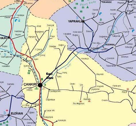 BÖLÜM 2. ÇORAKYERLER LOKALİTESİ 2.1. Çorakyerler Lokalitesi Konumu Çorakyerler, Çankırı Çorum havzası içerisinde yer alan ve Geç Miyosen Döneme tarihlendirilen bir fosil lokalitesidir.