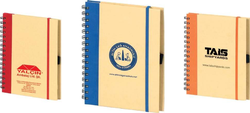 Geri Dönüşümlü Ürünler 113119 SPİRALLİ NOT DEFTER