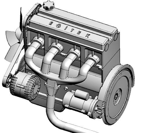 5. GRUP MOTOR ve ARAÇ TEKNİĞİ BİLGİSİ K 1. Dört zamanlı benzinli motorlarda, zamanların oluşum sırası aşağıdaki gibidir.