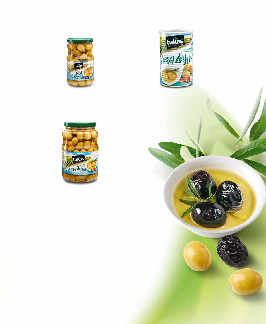 Green Olives - Yeşil Zeytinler Domat Kokteyl Yeşil Zeytin (121-140) Green Cocktail Olives (121-140 pcs/kg) Süzme Ağırlık/Drained Weight: 400 g Net Ağırlık/Net Weight: 720g (720cc) Ürün Barkod/Product